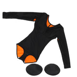 Long Sleeve Body Shapewear Body Shaping Keep Warming Long Sleeve Top Bodysuit Butt Lifting Tighten Belly with 2 Chest Pads for