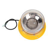 Dock Warning Light IP68 Waterproof Marine Navigational Warning Light Weather Resistance Red 15KM High Brightness for Towers