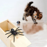 2Pcs Prank Box Handcrafted Wooden Spider Money Surprise In A Box, Pranks Stuff Toys Set Kit For Adults And Kids
