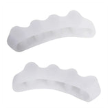 Hallux Valgus Big Foot Bone Silicone Overlapping Corrector Four-toed Toe Divider Adult Portable Home 1 Pair
