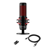Hyper X QUADCAST USB Multi-Pattern Electret Condenser Gaming Microphone with Anti-Vibration Shock Mount