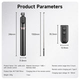 Selfie Stick Tripod With Wireless Bluetooth Remote Control for GoPro 12/11/10 Insta 360 DJI Osmo Action Camera For Smart Phone