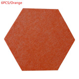 Acoustic Panel 6PCS Soundproofing Wall Stickers Home Studio Noise Insulation Deco Door Bedroom Sound-Absorbing Accessories