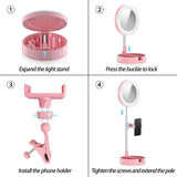 Circle Fill Light Dimmable Round Lamp 6" LED Selfie Ring Light Tripod Trepied Makeup Photography RingLight Phone Stand Holder