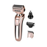 KEMEI Komei Shaving KM-1622 Electric Multifunctional Nasal Hair Shaving Machine Barber Scissors 5-in-1 Scraper