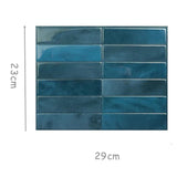 3pcs Self-adhesive 3D Wall Panel Peel and Stick Bacplash for Kitchen Waterproof Tile Sticker