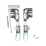2Pcs Fridge Hinges,Refrigerator Hinges,Fridge Freezer Door Repair,Flat Hinges Mounting Screws for Household