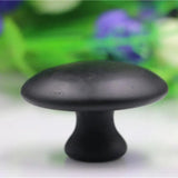 2 pcs Black Bianstone Mushroom Massager Beauty Head Facial Scraping Massage Acupuncture Energy Stone