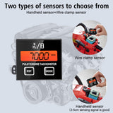 Motorcycle Tachometer 30000RPM Tester Digital Speedometer RPM Hour Meter for Chainsaw Mower Tractor Inductive Gauge Accessories