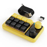 USB ro Custom Mini 12 Keys 2 Knob Programming DIY nical Keyboard Gaming Drawing Switch Portable Hot-swap Keypad