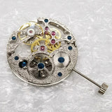 17 Jewels Sier Full Skeleton Hand-Winding Replacement Durable for ETA 6497 Watch Movement Repair Tool Parts