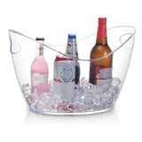 Ice Bucket Clear Plastic 12 Liter Storage Tub - Perfect For Wine, Champagne Or Beer Bottles