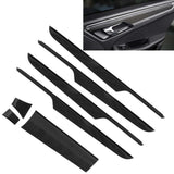 7PCS Instrument Panel Inner Door Trim Carbon Fiber Replacement for Macan RHD 2014 2015 2016 2017 2018 Inner Door Decor