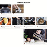 1pc 200ml 300ml 600ml Stainless Steel Espresso Maker For Great Flavored Strong Espresso, Classic Italian Style 3 Espresso Cup Moka Pot, Makes Delicious Coffee