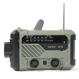 Portable Radio LED Flashlight Phone Charger Emergency Equipment Green