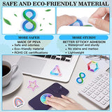 48PCS Calm Stickers, 6 Styles Fidget Tactile Rough Textured Reusable Strips For Anxiety Sensory Stickers