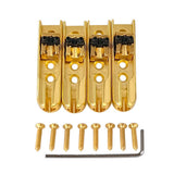 A Set Of Pcs Individual Single Bridge with 8 pcs Screws for 4 String Bass Guitar