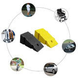 Wheel Driveway Portable Tires Curb Ramps Motorcycles Lightweight Plastic Threshold Ramp for Car Trailer Truck Bike