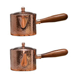 400ml Thickened Copper Kettle/Milk Jug Maker - With Filter, For Picnic, Camping & More