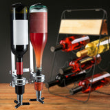 Drink Double Shot Wall Mounted Wine Beverage Whisky Liquor Dispenser Multipurpose Bottle Holder Bracket for Home Bar