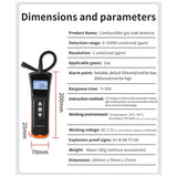 1 PCS Auto Alarm Gas Detector Leak Tester For Methane Gas, Natural Gas, Liquefied Petroleum Gas, Combustible Gas US Plug