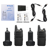 Retevis RT22 Mini Walkie Talkie for Civilian Use - American Frequency, Hot Seller for Hotel and Self-Driving Tours