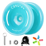 MAGICYOYO K2 CRYSTAL Yoyo , Dual Purpose Responsive Yo-Yo Beginner, Replacement Unresponsive Bearing for Advanced