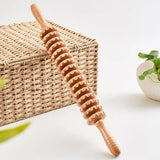 Wooden muscle relaxation e massager fiess yoga meridian thin leg cervical roller massage stick