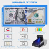 Counter Counterfeit Bill Detector Automatic Money Detection By UV MG IR Image Paper Size Thickness for EURO US