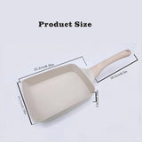 1pc Tamagoyaki Pan, Square Egg Pan Japanese Omelette Pan Nonstick Cookware PFOA Free All Stoves Compatible Induction