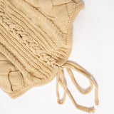 Knitted Sleeveless Fashionable All-match Hot Girl Top
