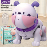 AI Intelligent Voice Dog Touch Sensing Recording And Repeating Remote Control Machine Dog Early Education Puzzle Electric Toys