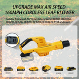 Electric Handheld Air Fit for 18V 20V Max Li-ion Battery Cordless Blowing Dust Blower Garden Power Tool