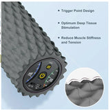 Multi-color designed pattern eva yoga column fiess vibrating foam roller for muscles
