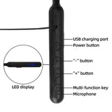 TR108 neck mounted FM radio Bluetooth earphones 50-108MHz