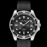 Pintime Watch Men Top Brand Luxury Waterproof Luminous Mechanical Wristwatches For Man Silicone Watchband Male Clocks Relojes