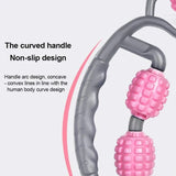 3D floating foam massage suitable for leg neck arm axis muscle relaxer 5-wheel yoga fiess roller massager accessories