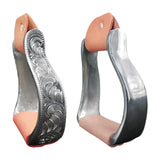 Stirrup Saddle Aluminium Fittings Stable Hand Engraved Design Small Size Versatile Footrest for Outdoor Equestrian Rider