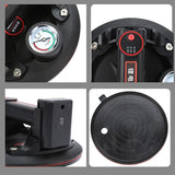 220KG Load 8-inch Electric Vacuum Suction Cup with Pressure Gauge - Heavy-Duty Hand Tool for Glass and Ceramic Tile Lifting. 1500mAh