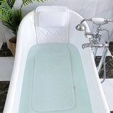 Full Body Pillow, Upgraded Non-Slip Bath Cushion Tub, Spa Bathtub Pillow Mattress for Head Neck Shoulder and Back Rest