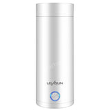 Travel 400ml Stainless Steel Vacuum Insulated Cup Auto Off Electric Kettle Water Boiler Bottle for Tea Coffee