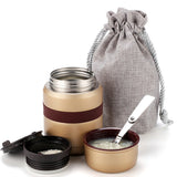 350ML Stainless Steel Thermo Mug Vacuum Flasks Insulation Barrel Portable Mini Braised Pot Mini Lunch Box Thermoses 4 Colors