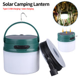 Solar Camping Lantern Hanging Tent Rechargeable 3600mAh lithium-ion Battery Type C Charging Waterprootmosphere Light
