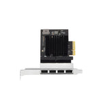 2.5 Gigabit 4 ports PCIe 4x network card PCI-Express to 10 /100/1000M/2.5G Ethernet Lan NIC 2500mbps RTL8125B desktop and server