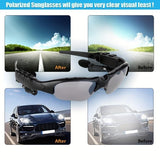 Multifunction Polarized Sunglasses With Stereo Bluetooth Earphone Sports Riding Glasses Sun Glasses With Microphone