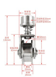 spring sliding gate door roller wheel hardware 304SS