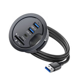 ABS Easy Connectivity With Docking Station For Office Desktop High-Speed Transmission Multi-port Black