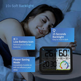 Digital Indoor Room Thermometer 5.8'' Extra Large Display Temperature Sensor with Accurate Temp Humidity Gauge Monitor