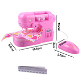 Mini Electric Sewing hine Pretend Play Toy for Kids Children Girls Birthday Christmas Creative Gift Educational