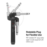 M-Vave Wp-5G Wireless Guitar System 5.8G Guitar System Rechargeable Audio Transmitter Receiver Ism Band for Electric Guitar Bass
